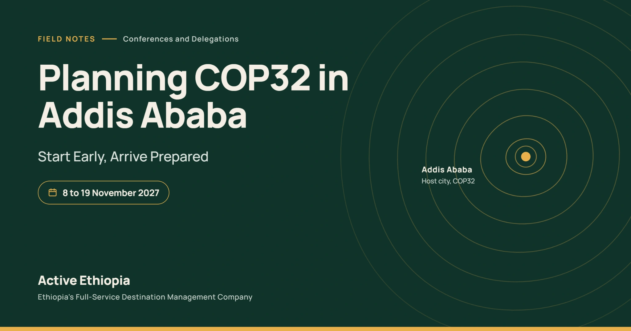 Planning COP32 in Addis Ababa